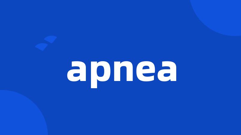 apnea