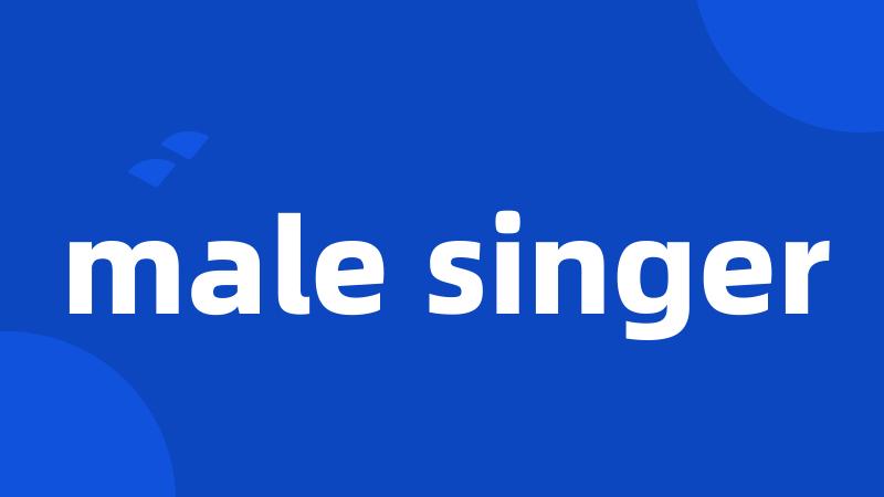 male singer