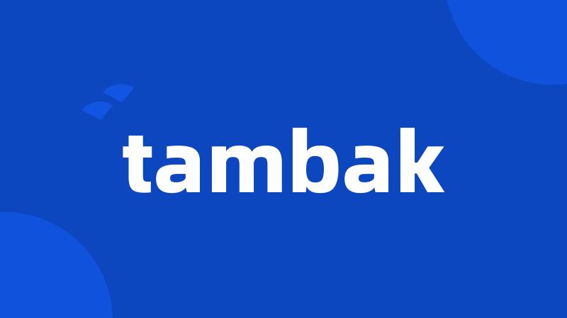 tambak