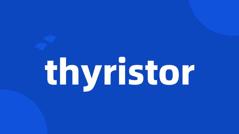 thyristor