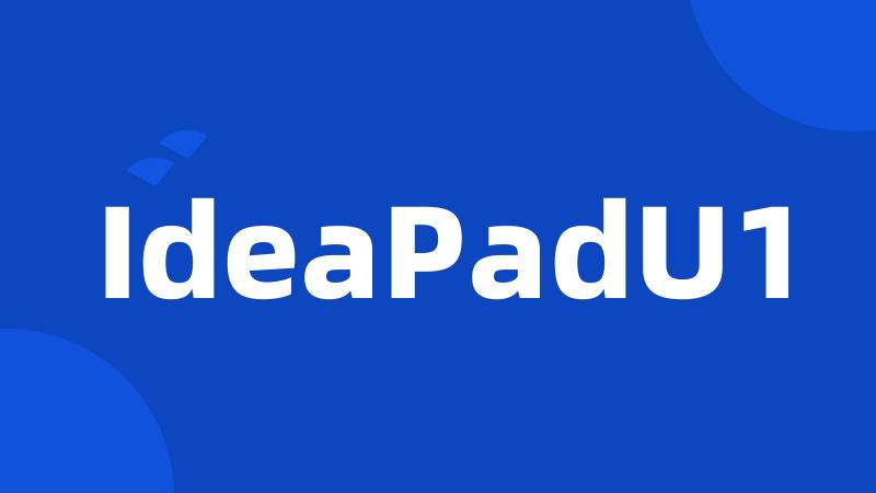 IdeaPadU1