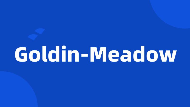 Goldin-Meadow