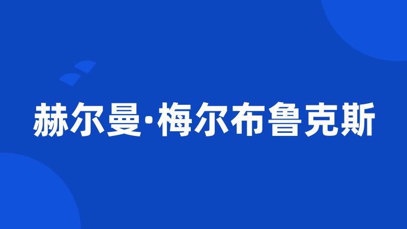 赫尔曼·梅尔布鲁克斯