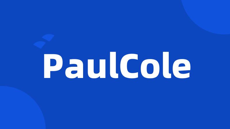 PaulCole