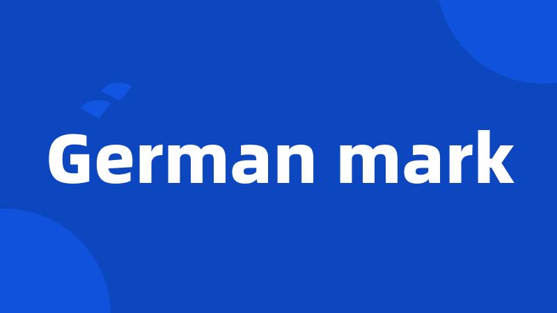 German mark