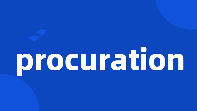 procuration