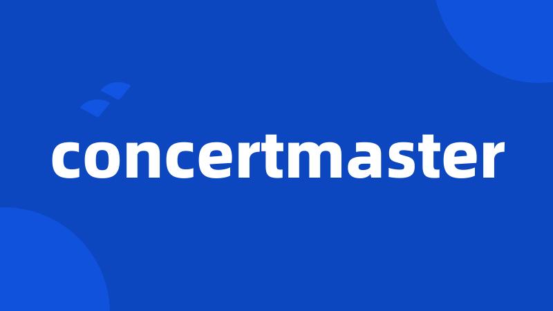 concertmaster