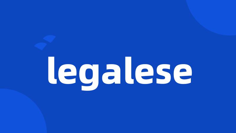 legalese