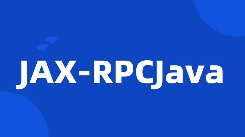 JAX-RPCJava