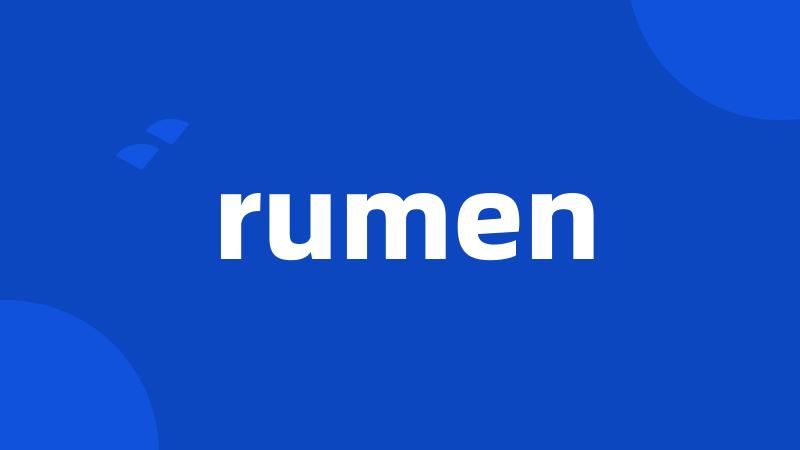 rumen