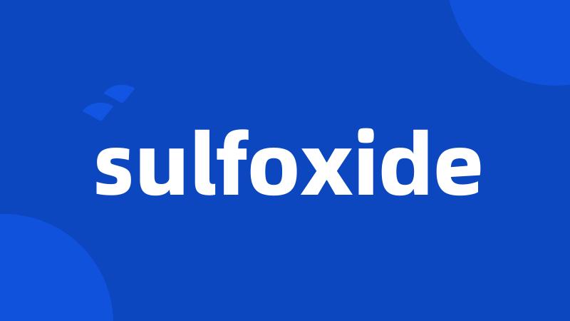 sulfoxide