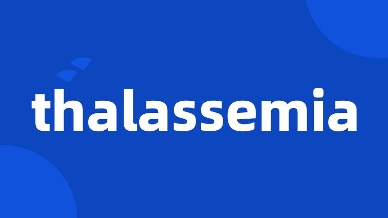 thalassemia