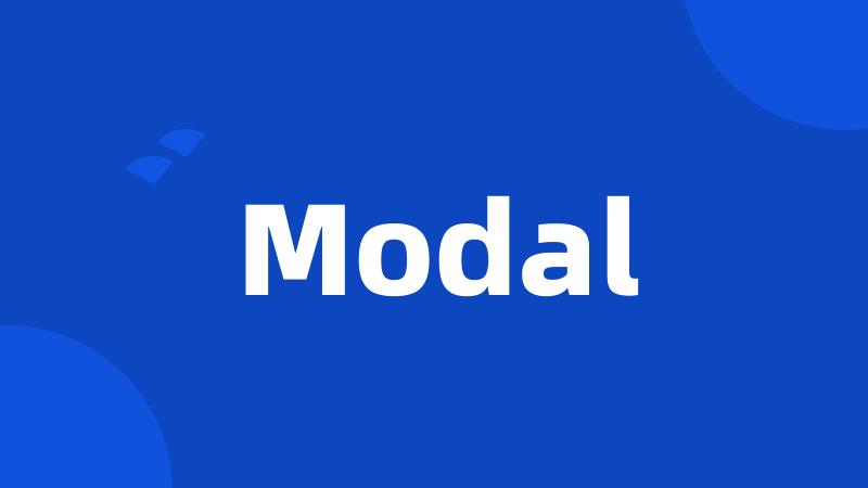 Modal