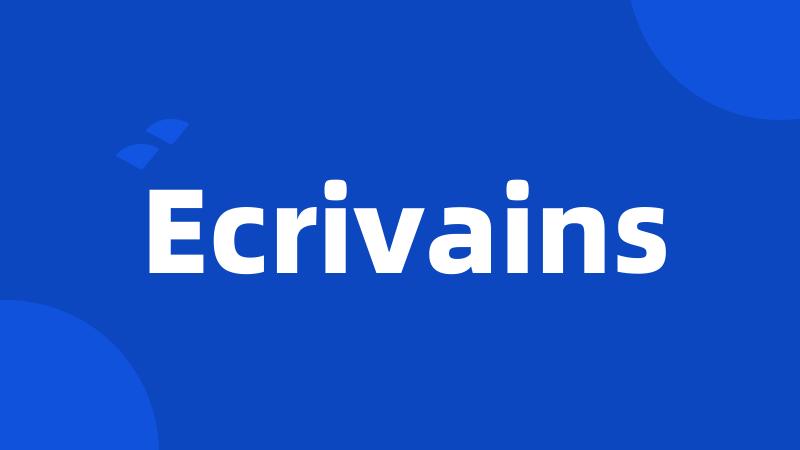 Ecrivains