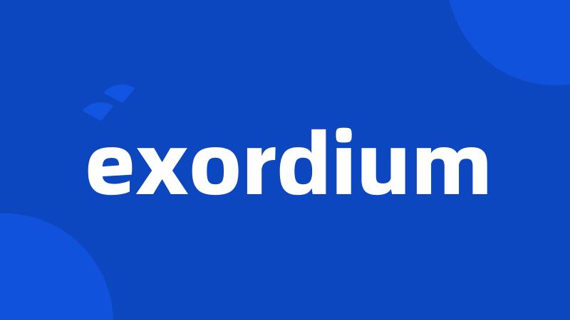 exordium