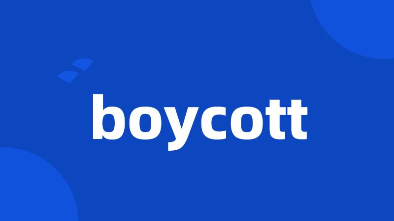 boycott