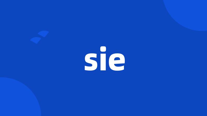 sie