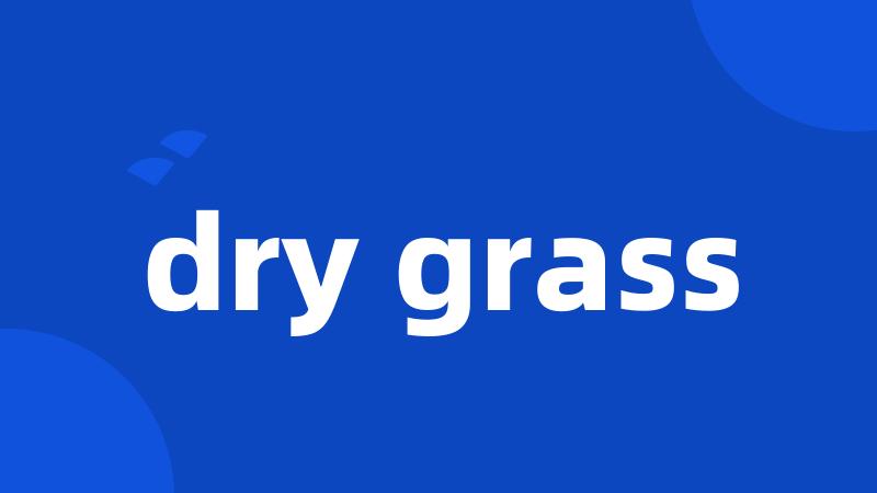 dry grass