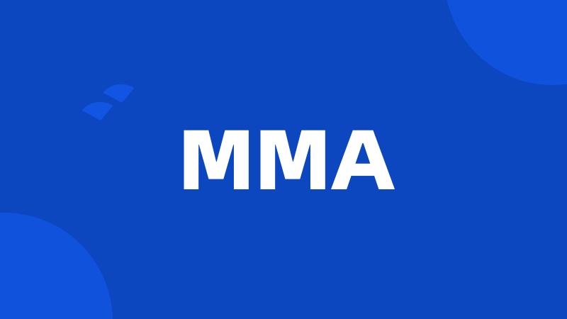 MMA