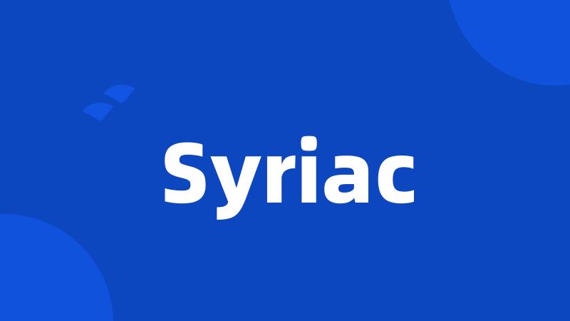 Syriac