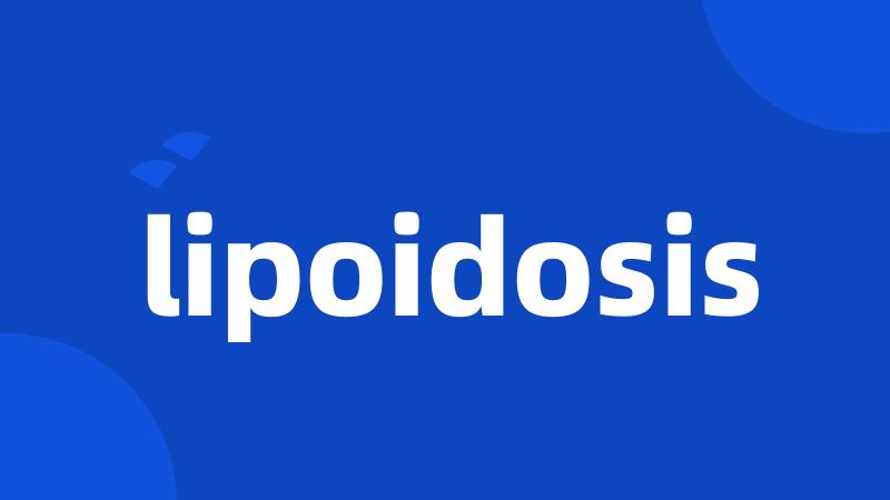 lipoidosis