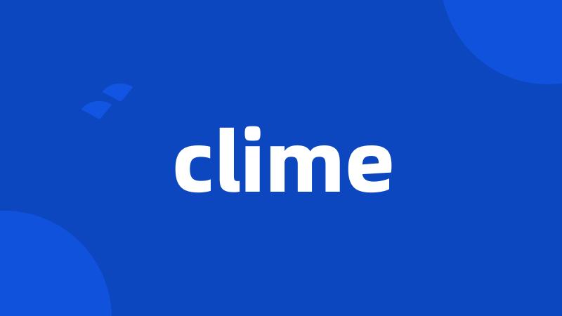 clime