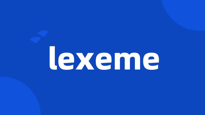 lexeme