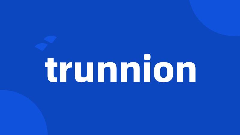 trunnion