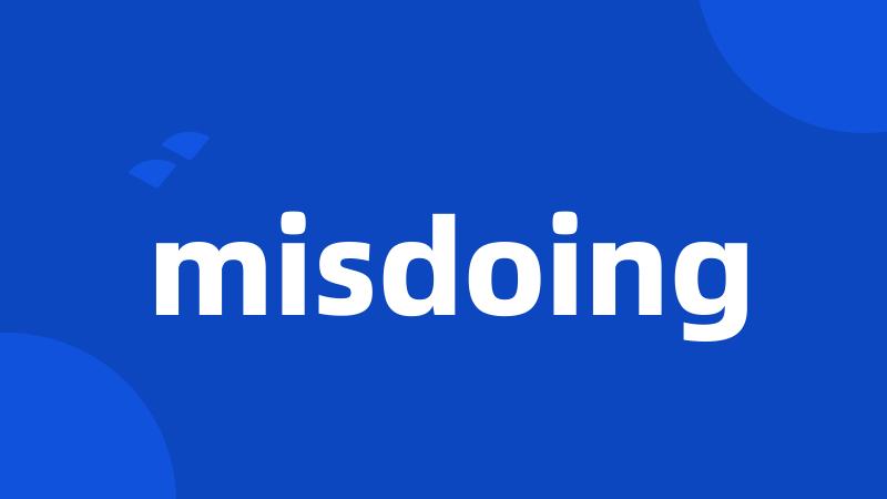 misdoing