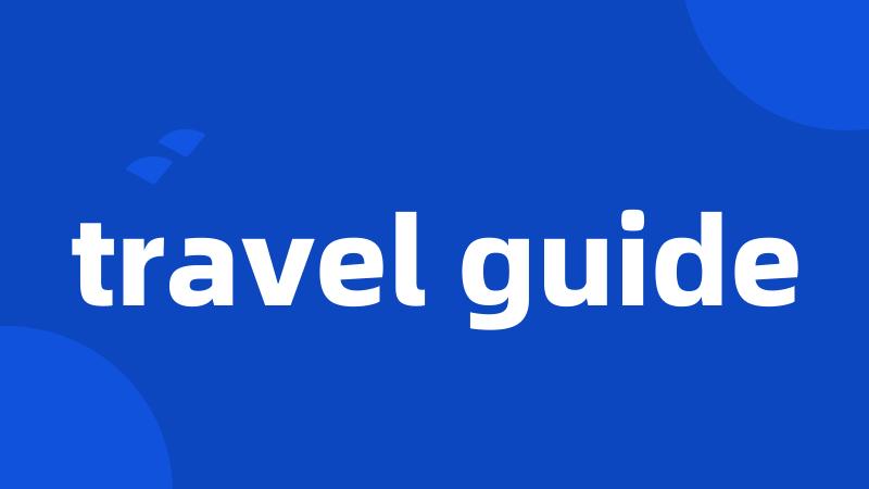 travel guide