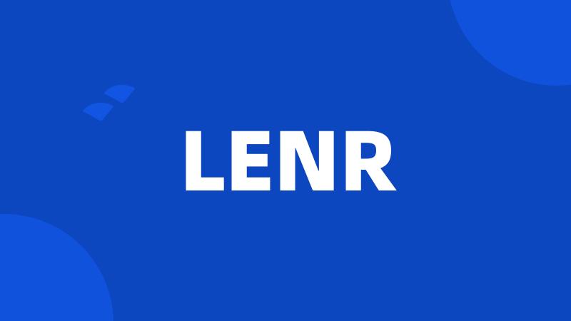 LENR