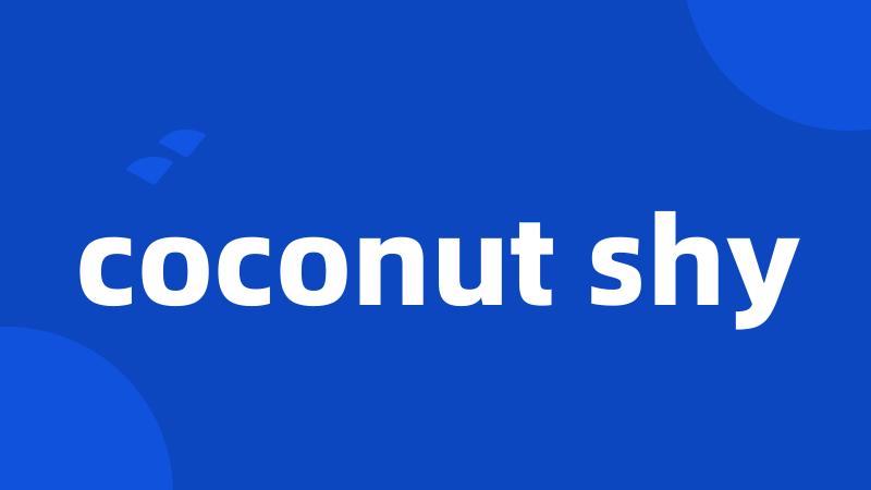 coconut shy