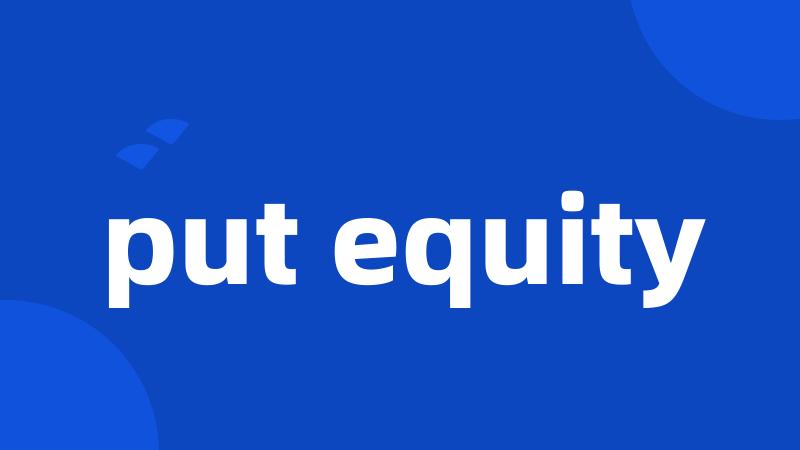 put equity