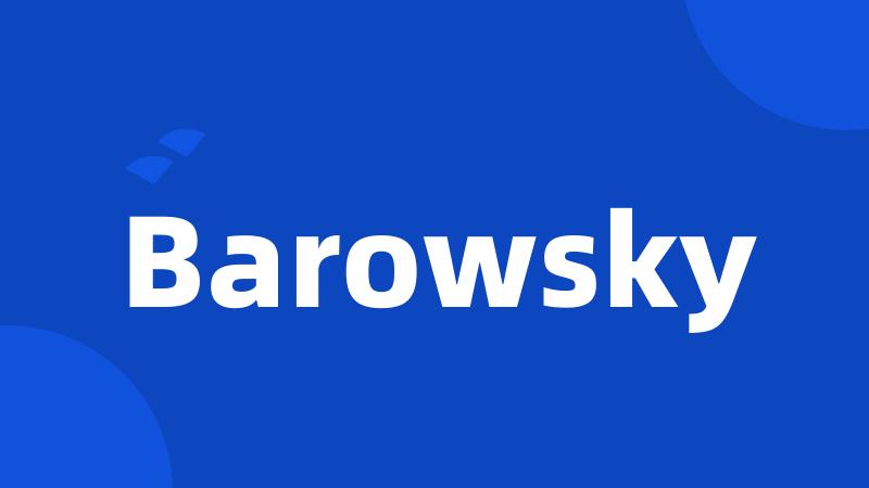 Barowsky