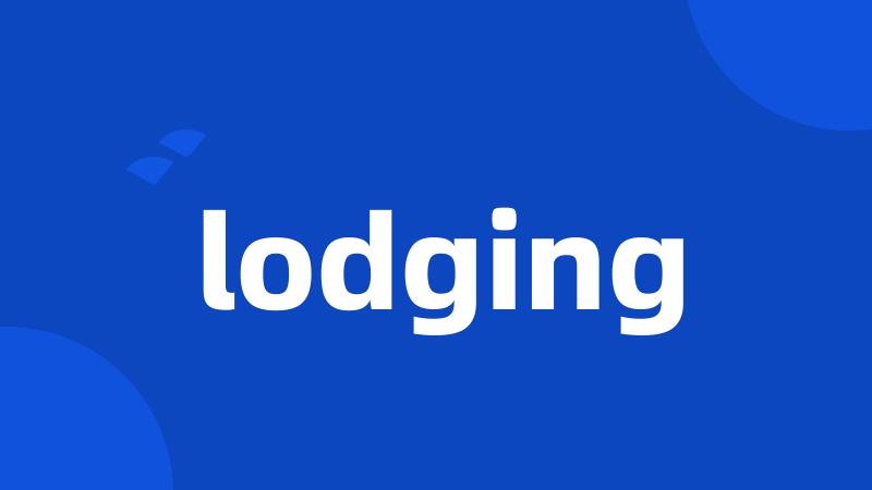 lodging