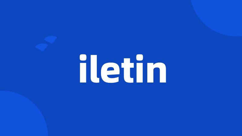 iletin