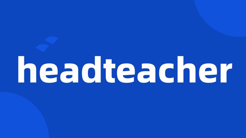 headteacher