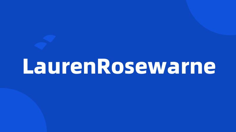 LaurenRosewarne