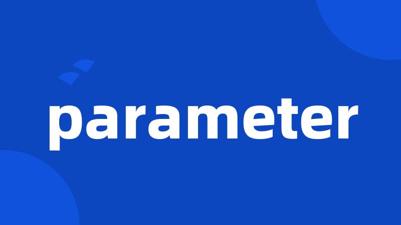 parameter