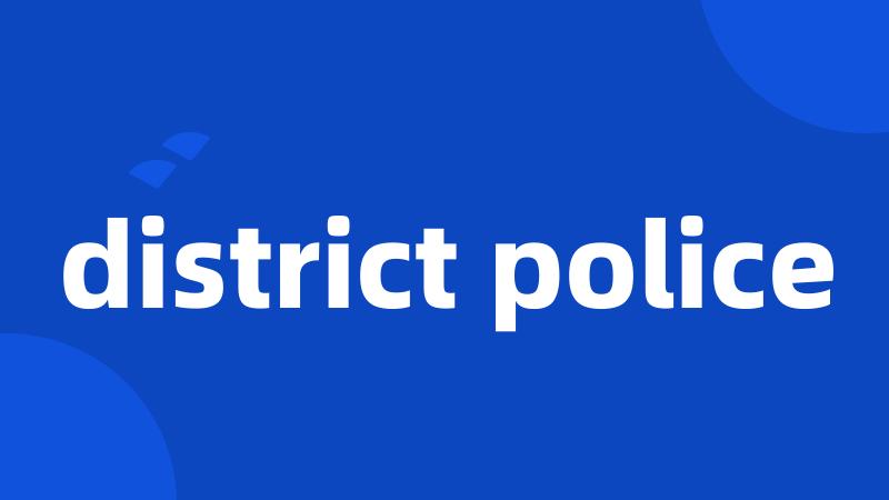 district police