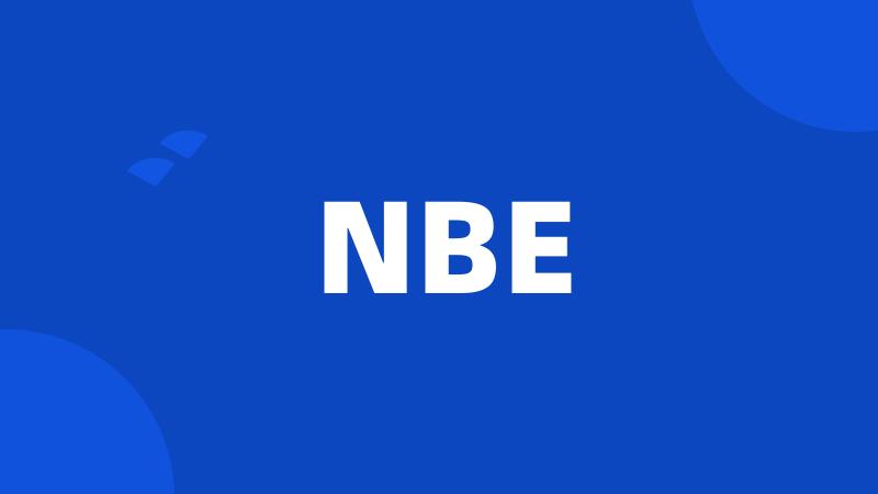 NBE