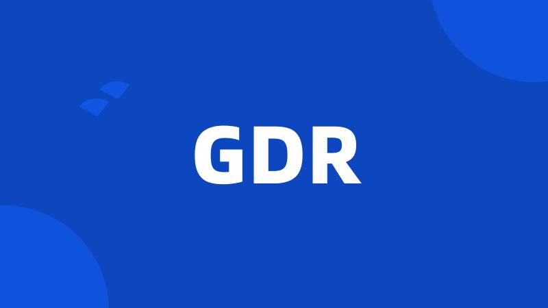 GDR