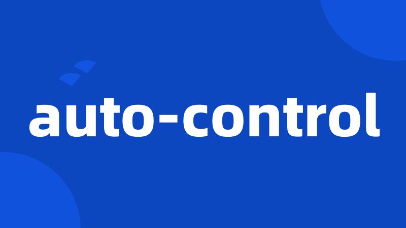 auto-control
