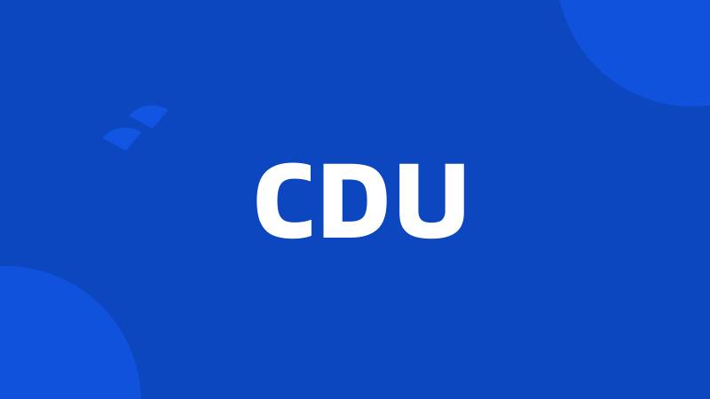 CDU