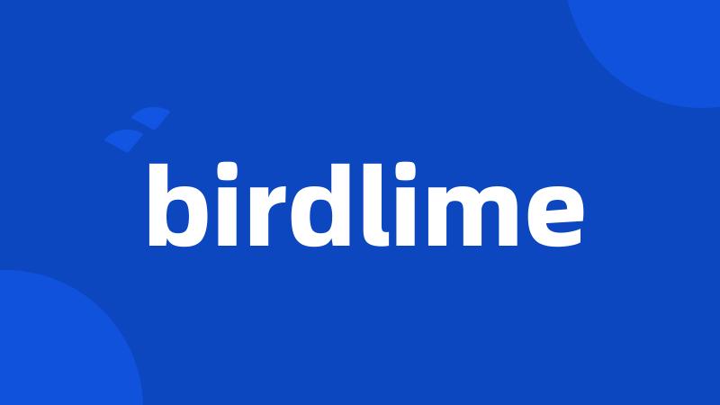 birdlime