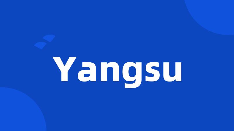 Yangsu