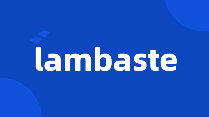 lambaste