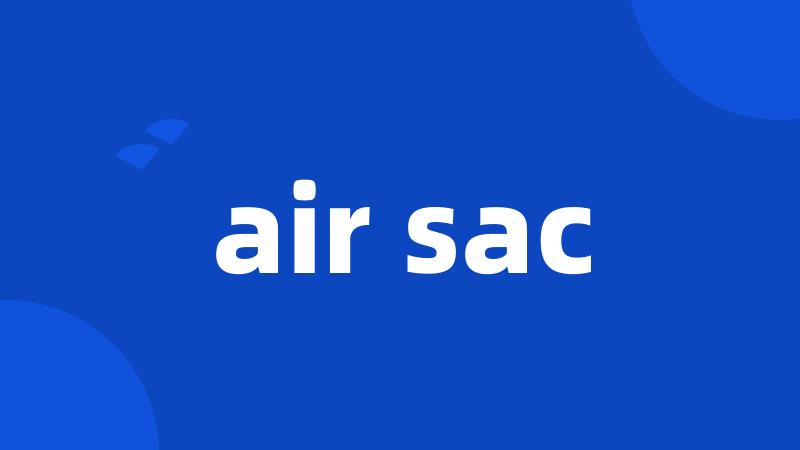 air sac