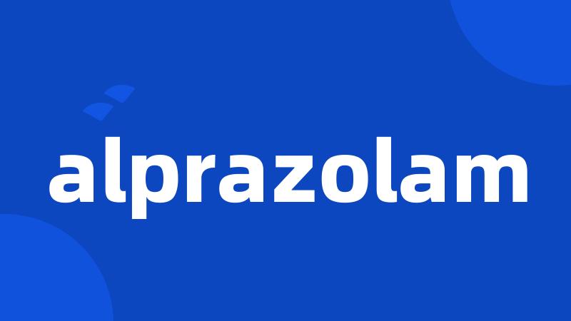 alprazolam