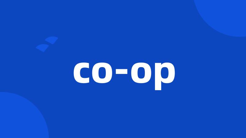 co-op